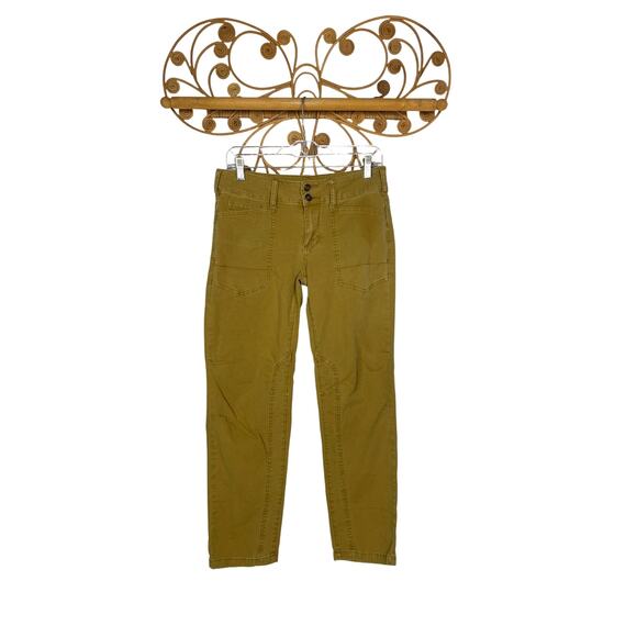 Pilcro The Wanderer Low-Rise Trousers Tan 26 - Picture 2 of 10